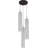 Jannon 6-Light Indoor Antique Bronze Hanging Pendant with Cascading White Acrylic Cylinder Shades-11801831-11801832