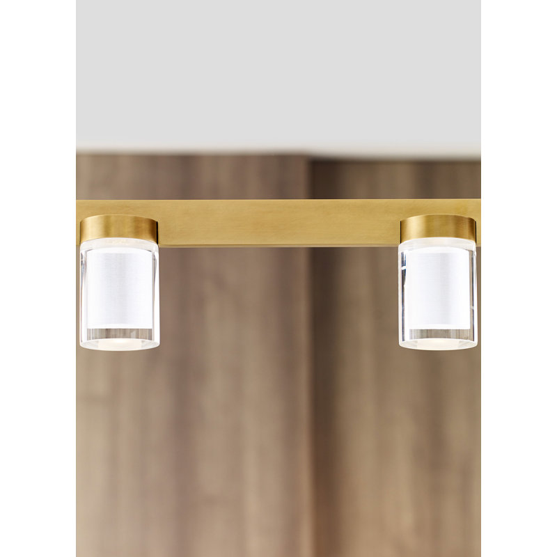 Esfera 6 - Light LED Pendant, Natural Brass