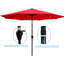 Parasol d'extérieur 10pi sans rabat - rouge