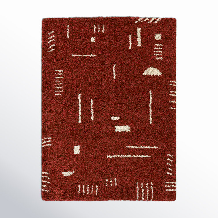 Morin Geometric Shag Area Rug