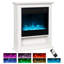 Ebern Designs 62.5cm W White Fireplace