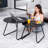 Kairit Round Nesting Coffee Table Set Of 2, Steel Snack End Tables  Ideal For Living Room, Balcony, Or Office