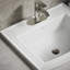 Lavabo de salle de bain rectangulaire encastré en porcelaine vitreuse avec trop-plein Archer®-10940425-19195597