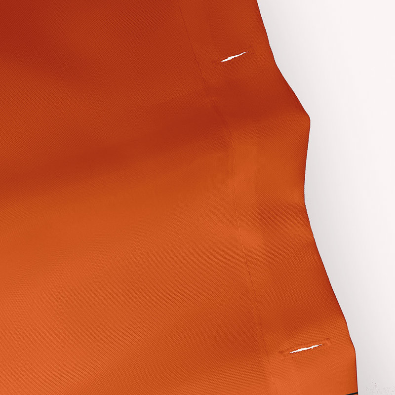 Doublure de rideau de douche en polyester sans motif, Orange poussiéreux