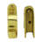 Bright Brass Carpet Runner Rod 39 5/8" L 1/2" Dia Lacquered Tarnish Resistant