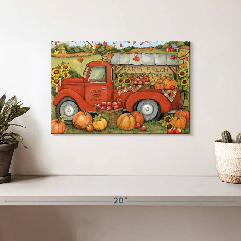 Camion orange Mehar Harvest II, H 8 po x l 12 po