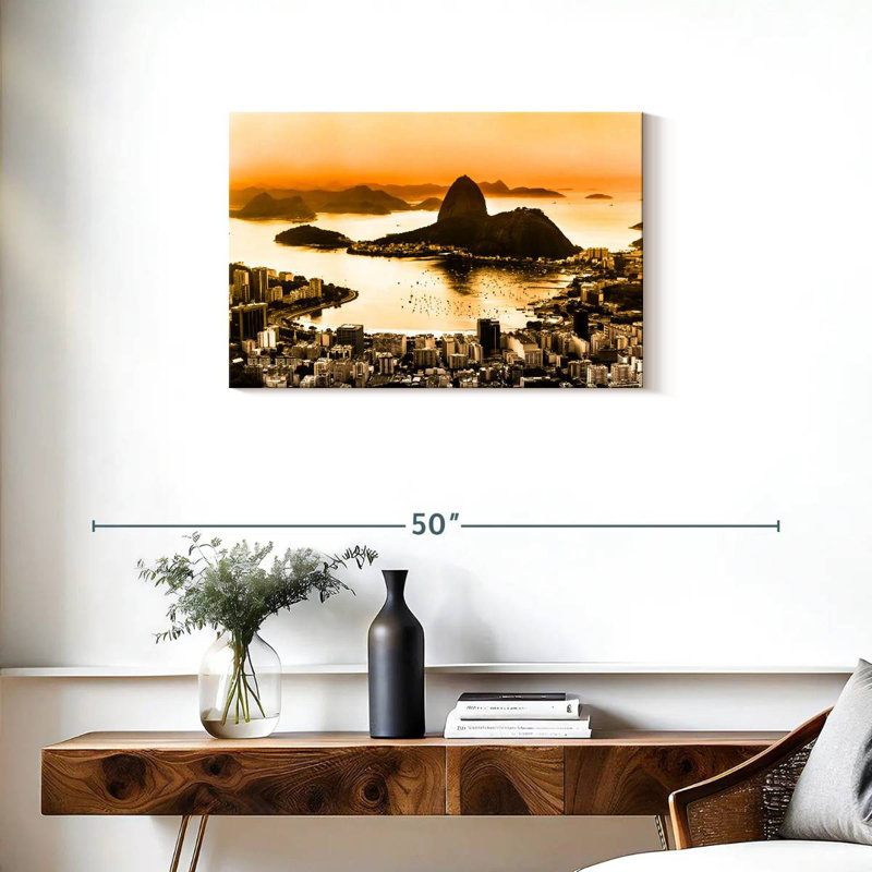 Ravi Rio De Janeiro Cityscape, 20" H x 30" W