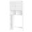 Over-The-Toilet Storage Cabinet With Adjustable Shelf, Bathroom Space Saver With Double Doors And Open Shelves, Freestanding Toilet Organizer Rack For Bathroom Storage – White
