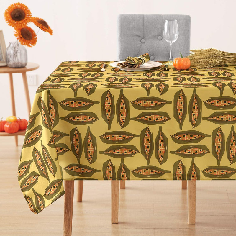 Nappe d’anniversaire à motif imprimé maïs Ulti, 84 po x 60 po