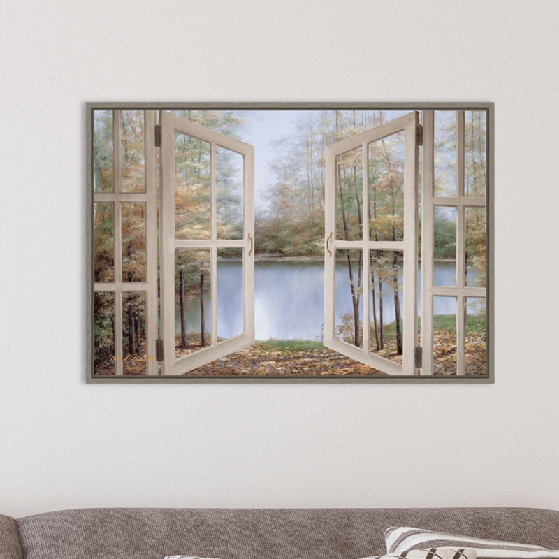"Autumn Woods" par Diane Romanello, reproduction d’art sur toile encadrée