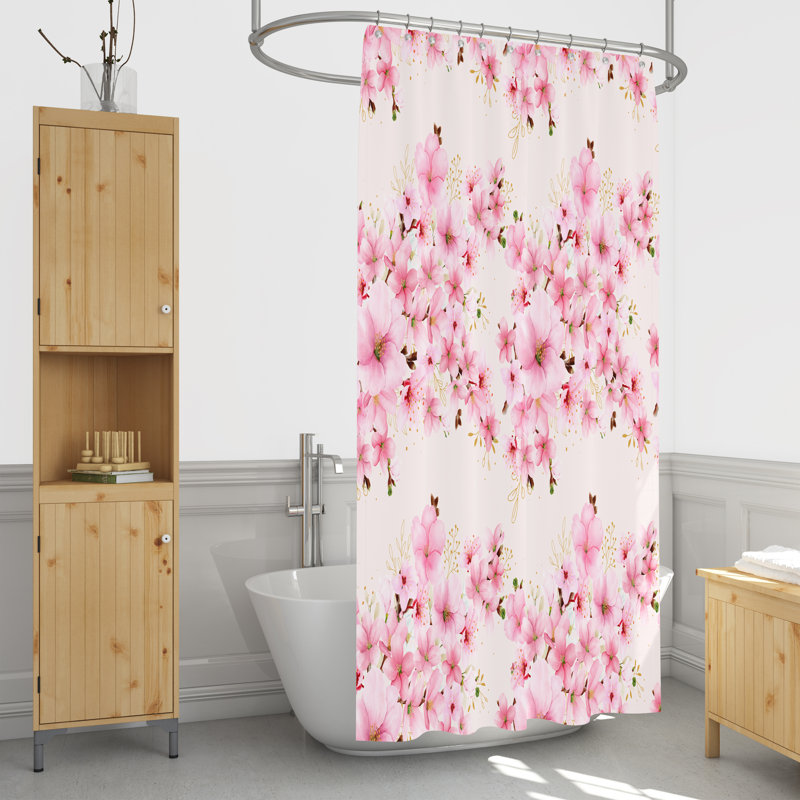 Rideau de douche simple, H 70 po x l 93 po