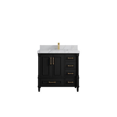 36'' Single Bathroom Vanity with Quartz Top