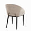 Chaise en métal noyer et tissu écru-1597379257