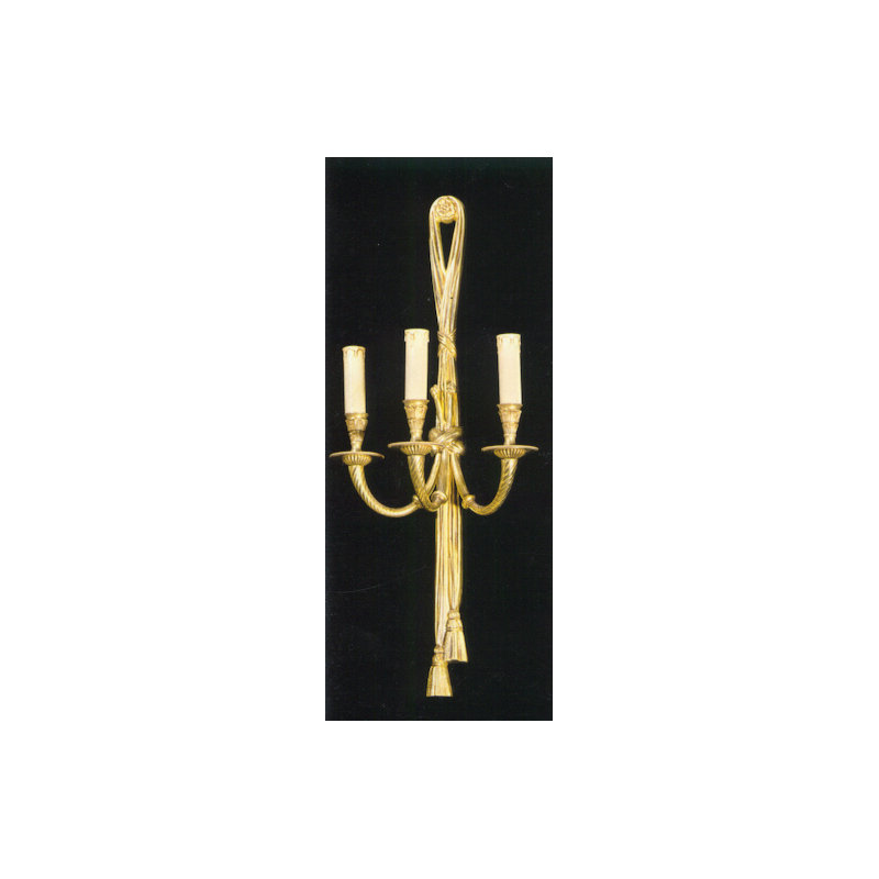 Cowie 3-Light Candle Wall Light, Antique Silver