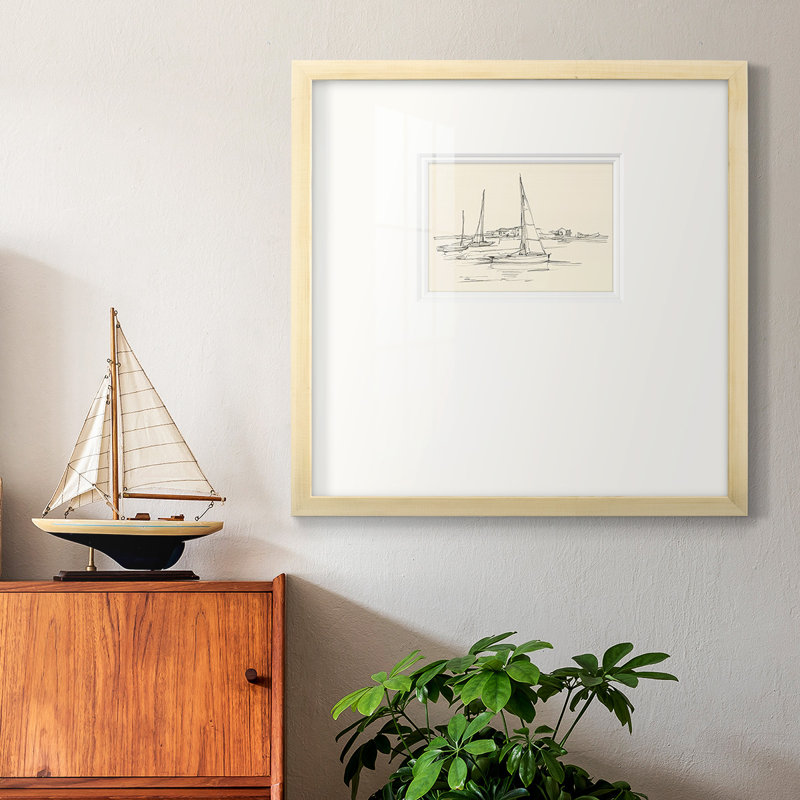 «Coastal Contour S Croquis I», impression sur papier, H 21 po x l 21 po x P 1,25 po