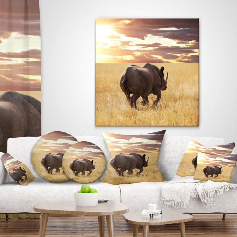 Coussin lombaire africain, 16 po x 16 po, Carré