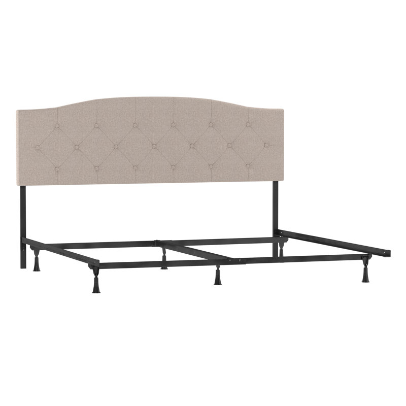 Tête de lit double capitonnée et ajustable Aveen, Très grand, Beige