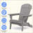 Wood Lounge Patio Chair For Garden Outdoor Wooden Folding Adirondack Chair Set Of 2,Solid Wood Lounge Patio Chair For Garden, Lawn, Backyard-750041292