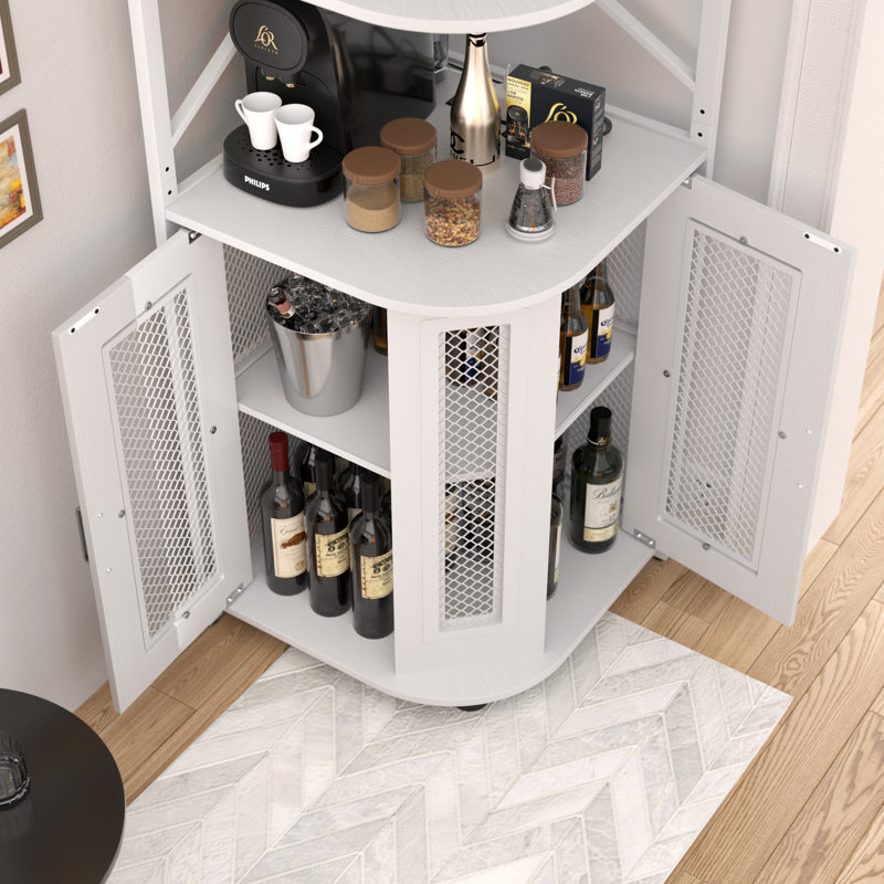 Garde-manger avec tablette ajustabel, garde-manger avec prises, Blanc