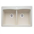 Diamond Equal Double Bowl Drop-In Kitchen Sink and Optional Accessories