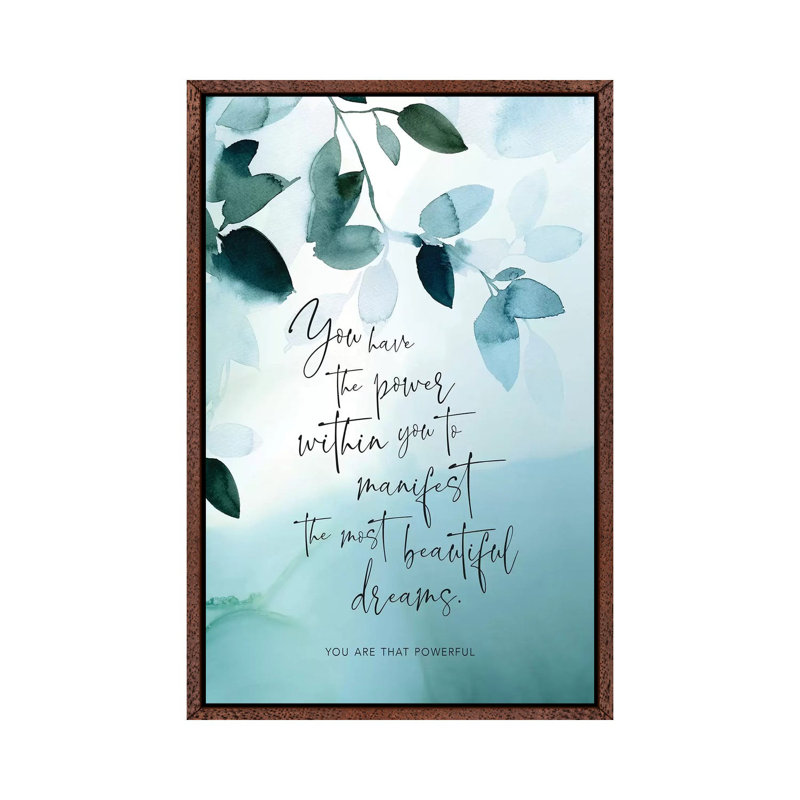 Dreams IV by Stephanie Ryan - Print on Canvas, 66.04cm H x 45.72cm W x 3.81cm D, Classic Brown Wood Floater Framed