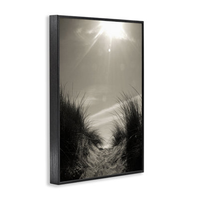 Dune Valley Landscape White Framed Giclee Art by Noah Bay