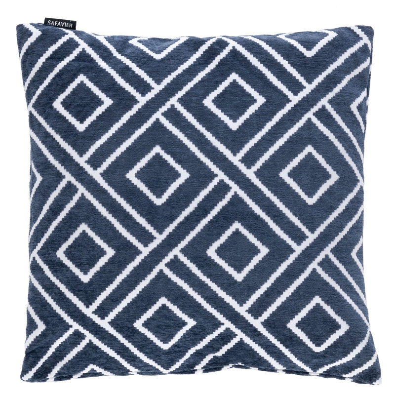 Triska Square Pillow Cover & Insert, Navy