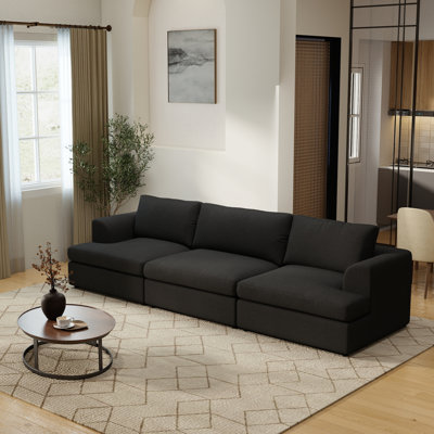 Canapé modulaire rembourré 3 pièces Akshata