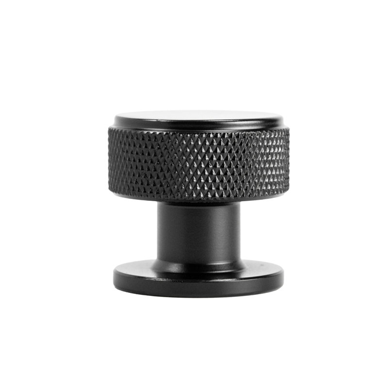 Boutons ronds Zenith (ensemble de 10), Noir mat