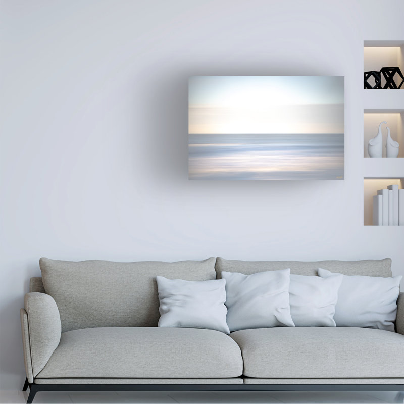 Art sur toile «Life Beautifulee Ocean Blur Blues», H 22 po x l 32 po