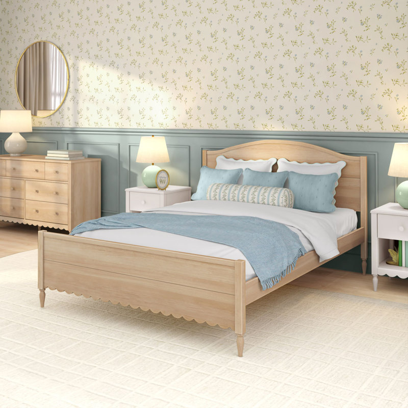 Grand lit simple Charlotte, Grand lit, Blond