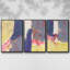 Lamarck Shells I, ensemble de 3 toiles encadrées sur toile-97793068-97793071