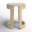 Table d'appoint d'extérieur en bois massif d'acacia 20,08 po Dutton-93547697