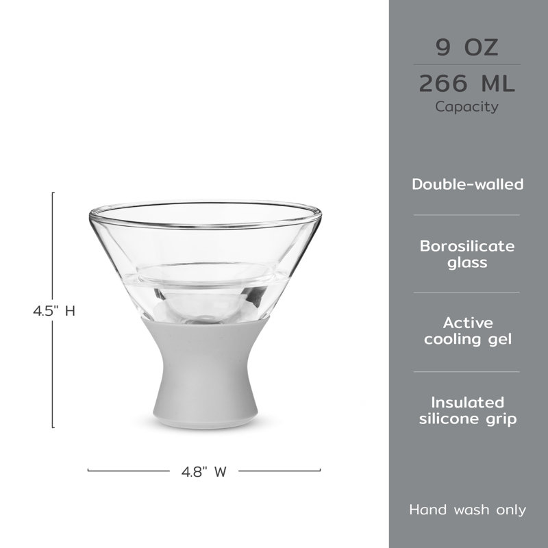 Ensemble de 2 gobelets en verre en verre Freeze