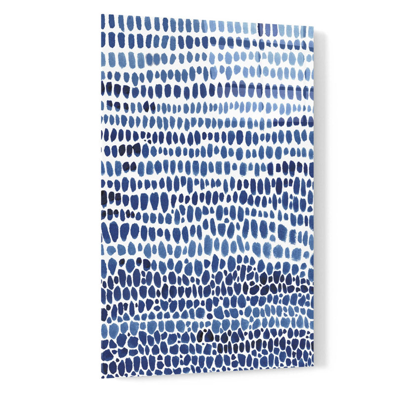 «Blue progression II» par Tim O'Toole, art mural en verre acrylique, H 24 po x l 16 po x P 0,2 po