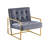 Mcfarlin Square Frame Velvet Accent Chair -2130803303-2130803299