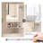 18"w X 23.6"h Frameless Corner Medicine Cabinet With 2 Doors & Open Shelf