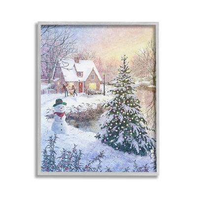 KidsPlayinginSnowGicleeArtbyPipWilson