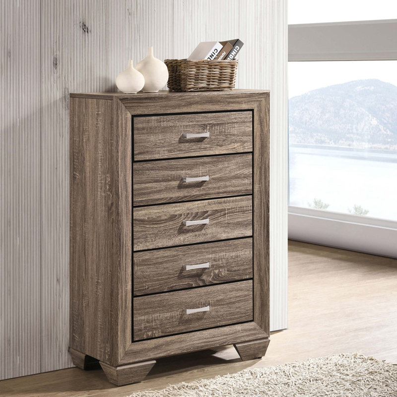 Commode de chambre 5 tiroirs Harrison