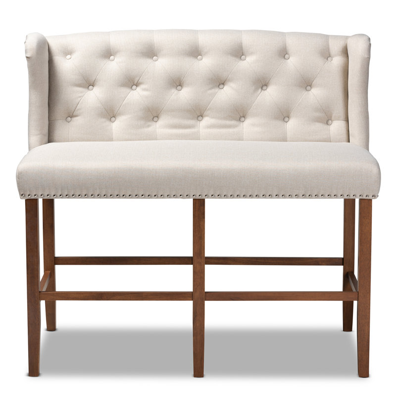 Banc de tabouret de bar Alira, Beige, Tabouret de bar (siège d'une hauteur de 30,71 po)