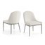 Chaise d'appoint rembourrée en métal Durrant-125907577