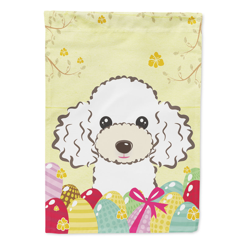 Drapeau de jardin Eron, Caniche (blanc)