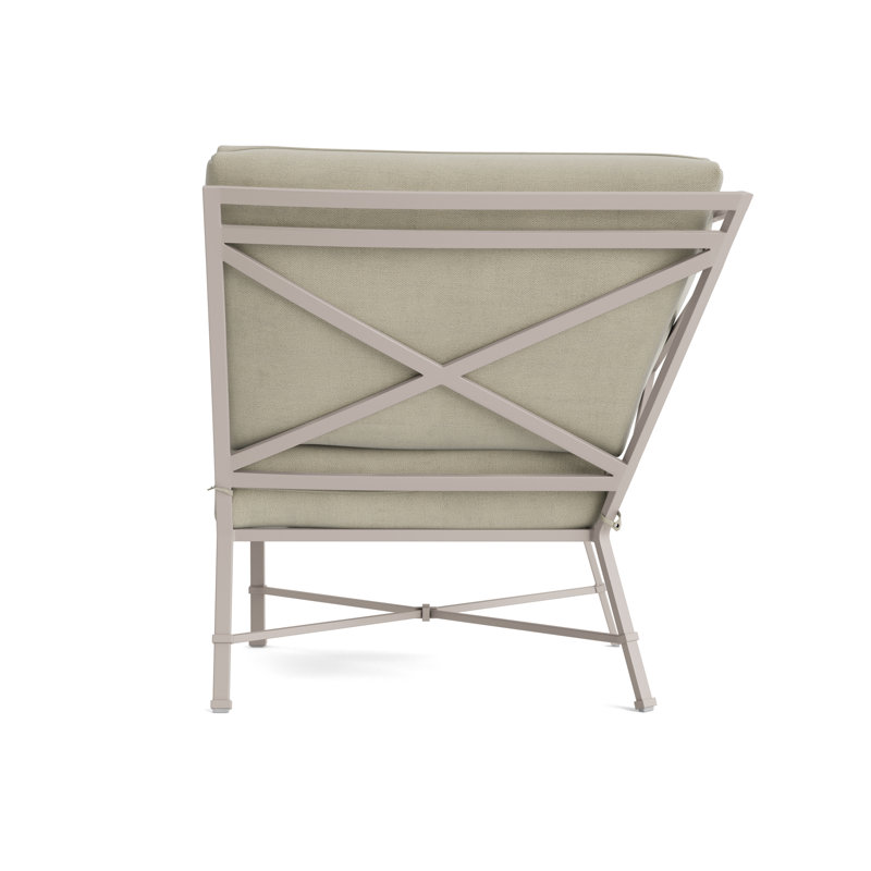 Venetian Outdoor Patio Sectional, Fusion Charcoal, Dove