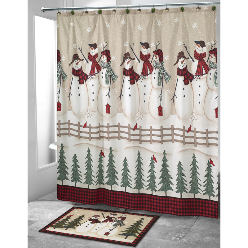Jalles Shower Curtain with Hooks Included