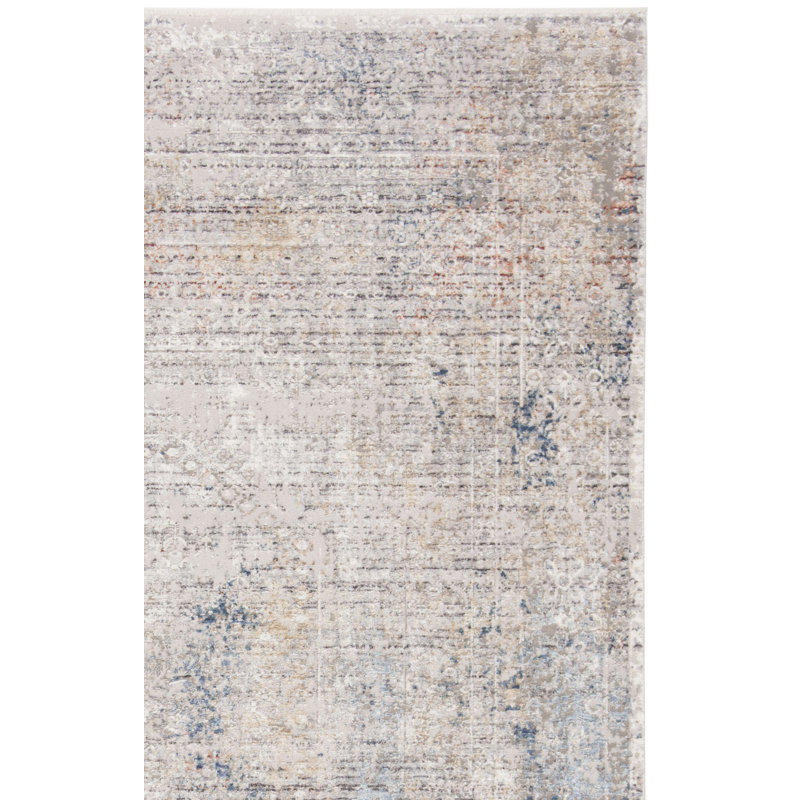 Tapis gris clair Adal, Tapis de couloir 2 pi x 8 pi
