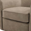 Fauteuil d'appoint pivotant en cuir Belmont-346162062