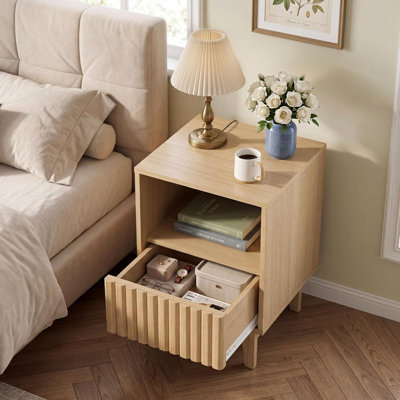 39.5cm W Particle Board Bedside Table