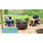 Steel Round Outdoor Fire Pit Wood Grate - 36"-92625387