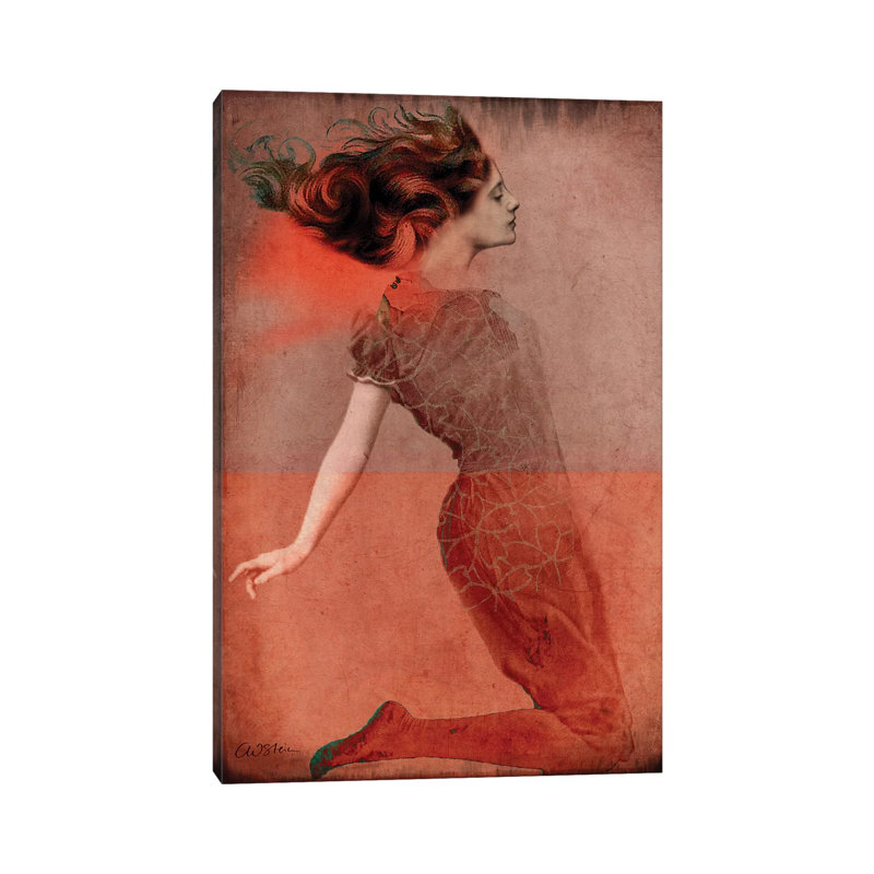 «Love Is» par Catrin Welz-Stein - impression d'art graphique, H 40 po x l 26 po x P 1,5 po, Toile tendue, Pas de tapis