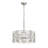 Ariello 6 - Light 20" Satin Nickel Shaded Drum Chandelier
